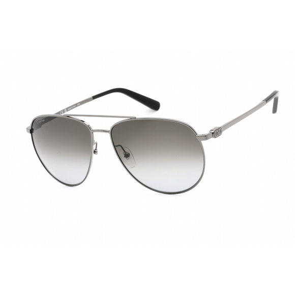 NWT Salvatore Ferragamo SF157S-069 Silver Sunglasses - Picture 1 of 4